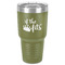 Princess Quotes and Sayings 30 oz Stainless Steel Ringneck Tumbler - Olive - Front