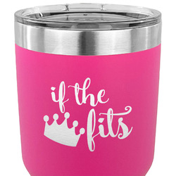 Princess Quotes and Sayings 30 oz Stainless Steel Tumbler - Pink - Single Sided