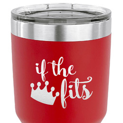 Princess Quotes and Sayings 30 oz Stainless Steel Tumbler - Red - Double Sided