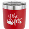 Princess Quotes and Sayings 30 oz Stainless Steel Ringneck Tumbler - Red - CLOSE UP