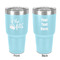 Princess Quotes and Sayings 30 oz Stainless Steel Ringneck Tumbler - Teal - Double Sided - Front & Back