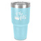 Princess Quotes and Sayings 30 oz Stainless Steel Ringneck Tumbler - Teal - Front