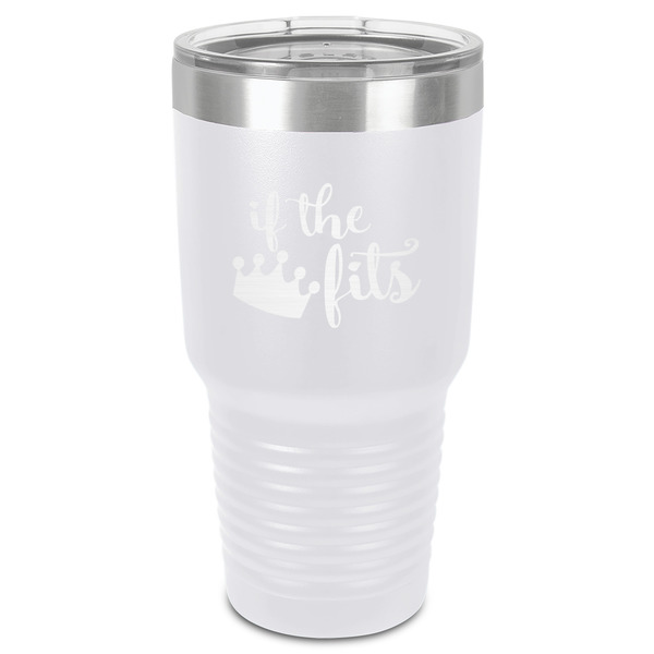 Custom Princess Quotes and Sayings 30 oz Stainless Steel Tumbler - White - Single-Sided