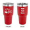 Princess Quotes and Sayings 30 oz Stainless Steel Ringneck Tumblers - Red - Double Sided - APPROVAL