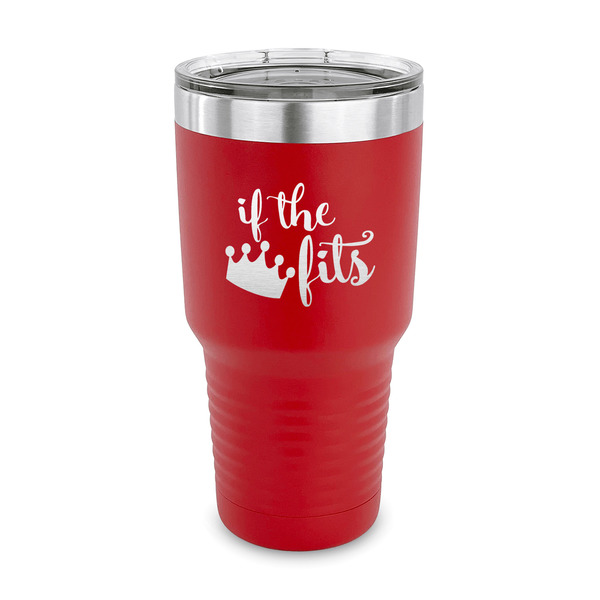 Custom Princess Quotes and Sayings 30 oz Stainless Steel Tumbler - Red - Single Sided