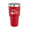 Princess Quotes and Sayings 30 oz Stainless Steel Ringneck Tumblers - Red - FRONT