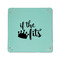 Princess Quotes and Sayings 6" x 6" Teal Leatherette Snap Up Tray - APPROVAL