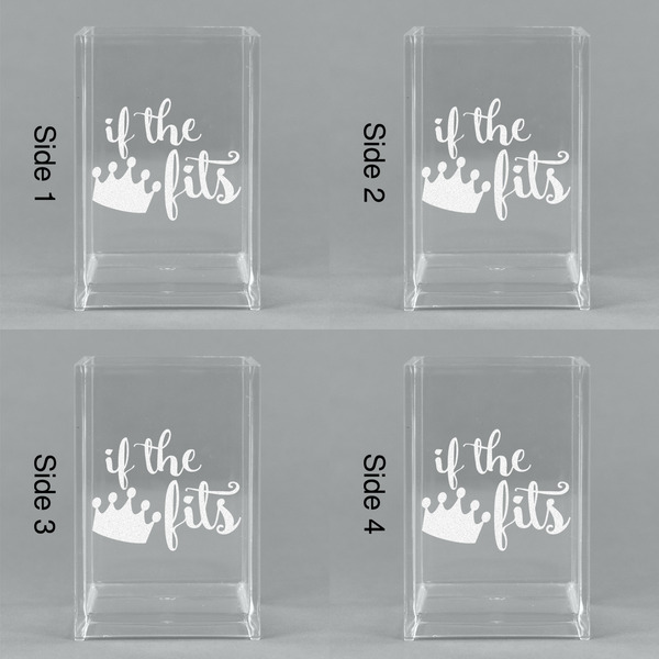 Princess Quotes and Sayings Acrylic Pen Holder - All Sides