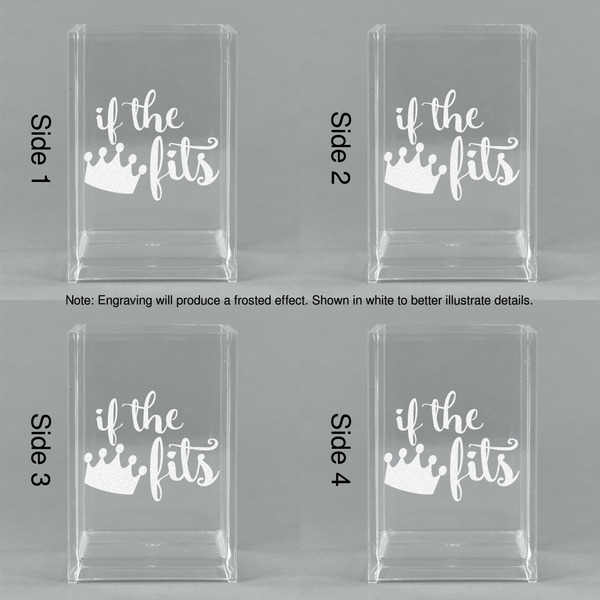 Princess Quotes and Sayings Acrylic Pen Holder - All Sides