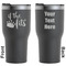 Princess Quotes and Sayings Black RTIC Tumbler - Front and Back