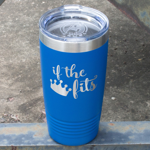 Princess Quotes and Sayings Blue Polar Camel Tumbler - 20oz - Angled