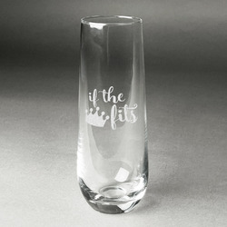 Princess Quotes and Sayings Champagne Flute - Stemless Engraved - Single