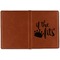 Princess Quotes and Sayings Cognac Leather Passport Holder Outside Single Sided - Apvl