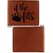 Princess Quotes and Sayings Cognac Leatherette Bifold Wallets - Front and Back Single Sided - Apvl