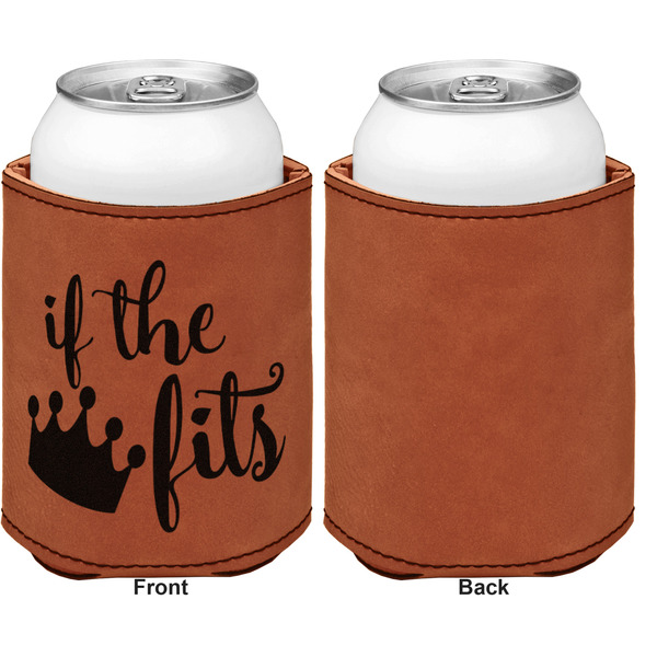 Princess Quotes and Sayings Cognac Leatherette Can Sleeve - Single Sided Front and Back