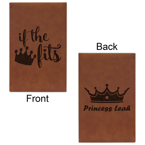 Princess Quotes and Sayings Cognac Leatherette Journal - Double Sided - Apvl