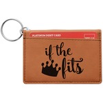 Princess Quotes and Sayings Leatherette Keychain ID Holder - Single Sided