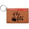 Princess Quotes and Sayings Cognac Leatherette Keychain ID Holders - Front Credit Card