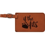 Princess Quotes and Sayings Leatherette Luggage Tag