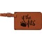Princess Quotes and Sayings Cognac Leatherette Luggage Tags