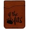 Princess Quotes and Sayings Cognac Leatherette Phone Wallet close up