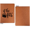 Princess Quotes and Sayings Cognac Leatherette Portfolios with Notepad - Large - Single Sided - Apvl