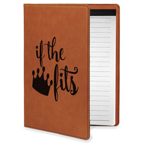 Custom Princess Quotes and Sayings Leatherette Portfolio with Notepad - Small - Double Sided