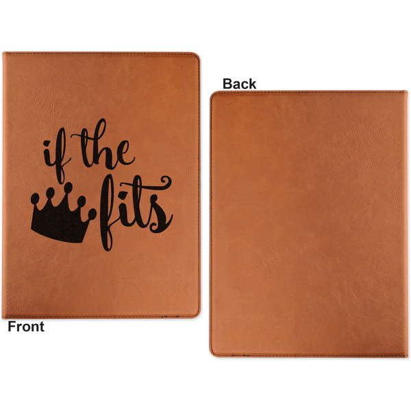 Princess Quotes and Sayings Cognac Leatherette Portfolios with Notepad - Small - Single Sided- Apvl