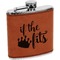 Princess Quotes and Sayings Leatherette Wrapped Stainless Steel Flask