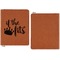 Princess Quotes and Sayings Cognac Leatherette Zipper Portfolios with Notepad - Single Sided - Apvl