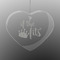 Princess Quotes and Sayings Engraved Glass Ornaments - Heart