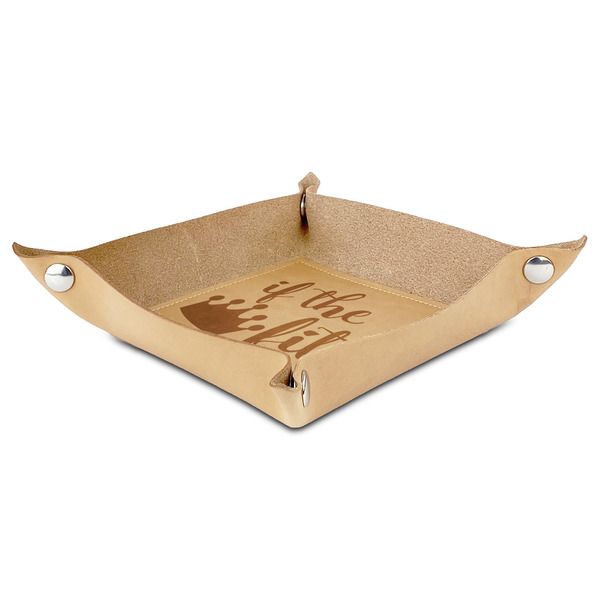 Princess Quotes and Sayings Genuine Leather Valet Trays - ANGLE (folded)