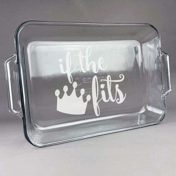 Custom Princess Quotes and Sayings Glass Baking and Cake Dish