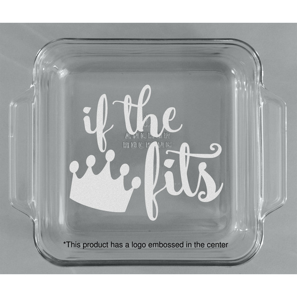 Princess Quotes and Sayings Glass Cake Dish - APPROVAL (8x8)