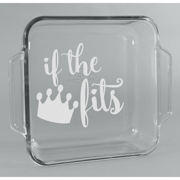 Custom Princess Quotes and Sayings Glass Cake Dish - 8in x 8in