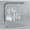 Princess Quotes and Sayings Glass Cake Dish - 8in x 8in