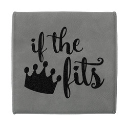 Princess Quotes and Sayings Jewelry Gift Box - Engraved Leather Lid