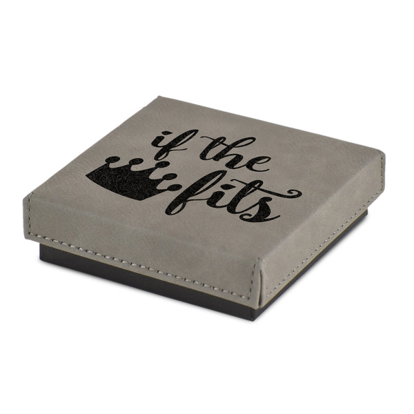 Custom Princess Quotes and Sayings Jewelry Gift Box - Engraved Leather Lid