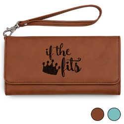 Princess Quotes and Sayings Ladies Leather Wallet - Laser Engraved