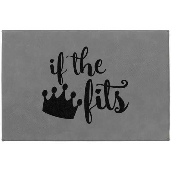 Princess Quotes and Sayings Large Engraved Gift Box with Leather Lid - Approval