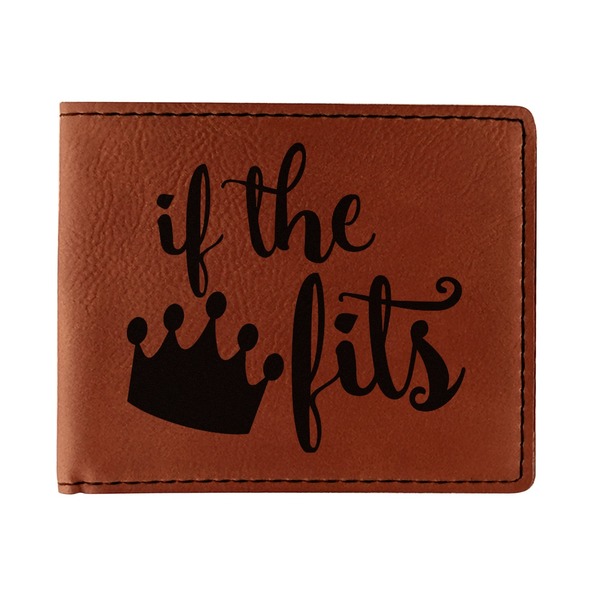 Custom Princess Quotes and Sayings Leatherette Bifold Wallet - Double Sided (Personalized)