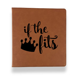 Princess Quotes and Sayings Leather Binder - 1" - Rawhide