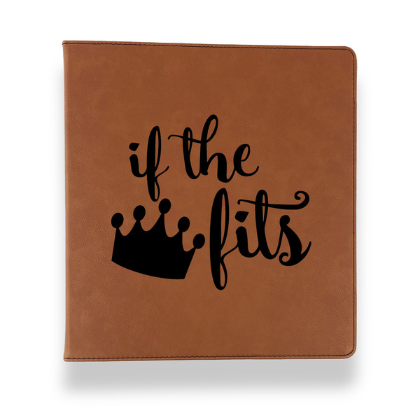 Custom Princess Quotes and Sayings Leather Binder - 1" - Rawhide