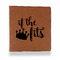 Princess Quotes and Sayings Leather Binder - 1" - Rawhide - Front View