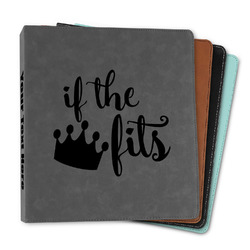 Princess Quotes and Sayings Leather Binder - 1"