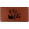 Princess Quotes and Sayings Leather Checkbook Holder - Main
