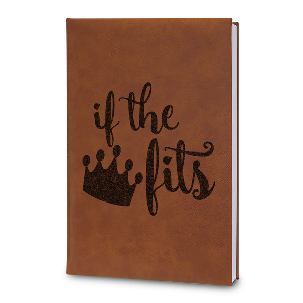 Custom Princess Quotes and Sayings Leatherette Journal - Large - Double Sided