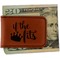 Princess Quotes and Sayings Leatherette Magnetic Money Clip - Single Sided