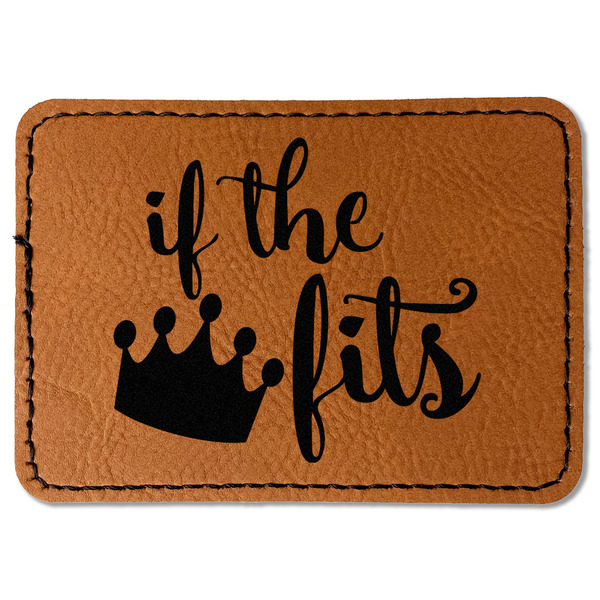 Princess Quotes and Sayings Leatherette Patches - Rectangle