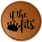Princess Quotes and Sayings Leatherette Patches - Round